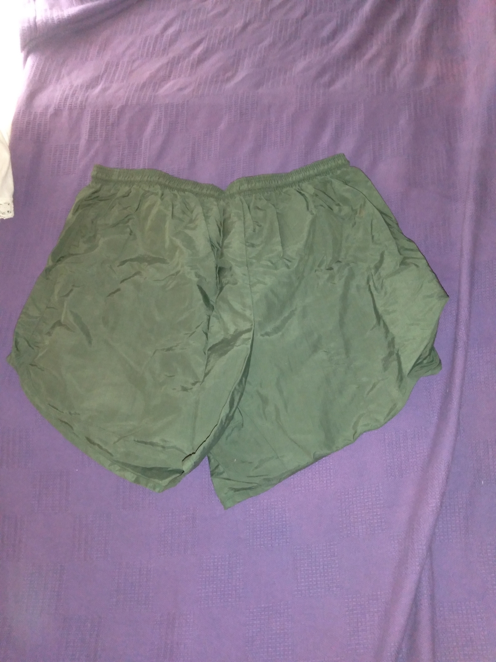 Olive Green Athletic Shorts